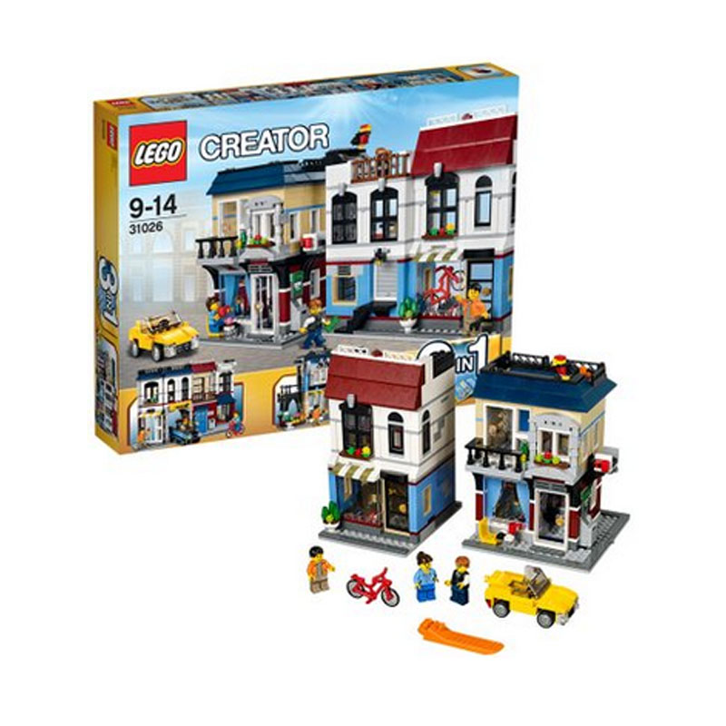 lego 乐高 creator创意百变系列 单车店与咖啡厅 31026