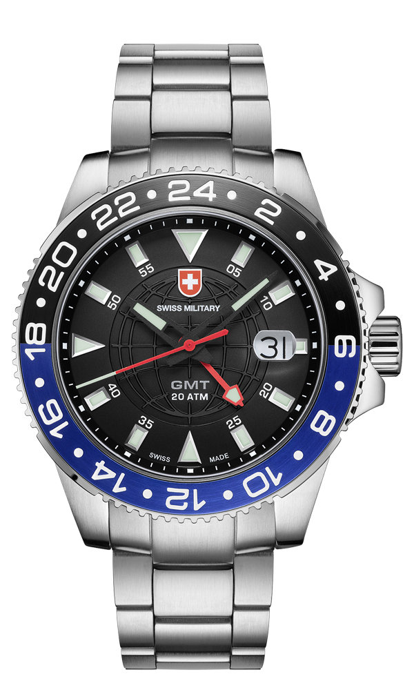 瑞士军表swiss military-navy海军系列 gmt 双时区 2771 gmt 双时区