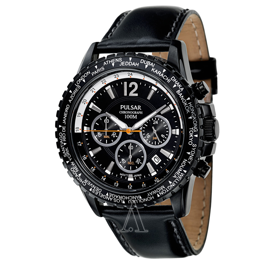 pulsar on the go pt3585 mens watch