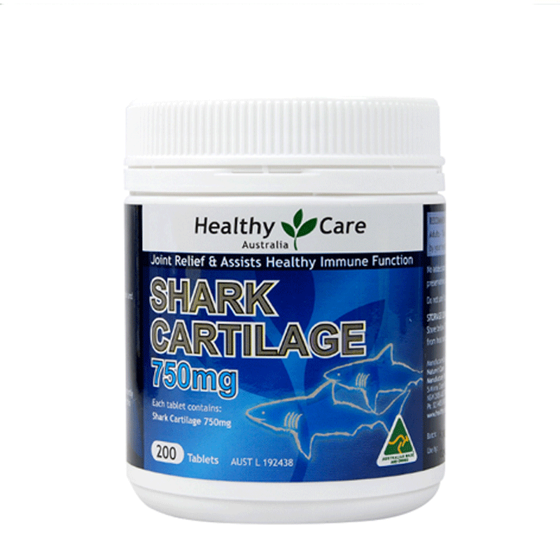 healthy care 鲨鱼软骨素750mg 200粒