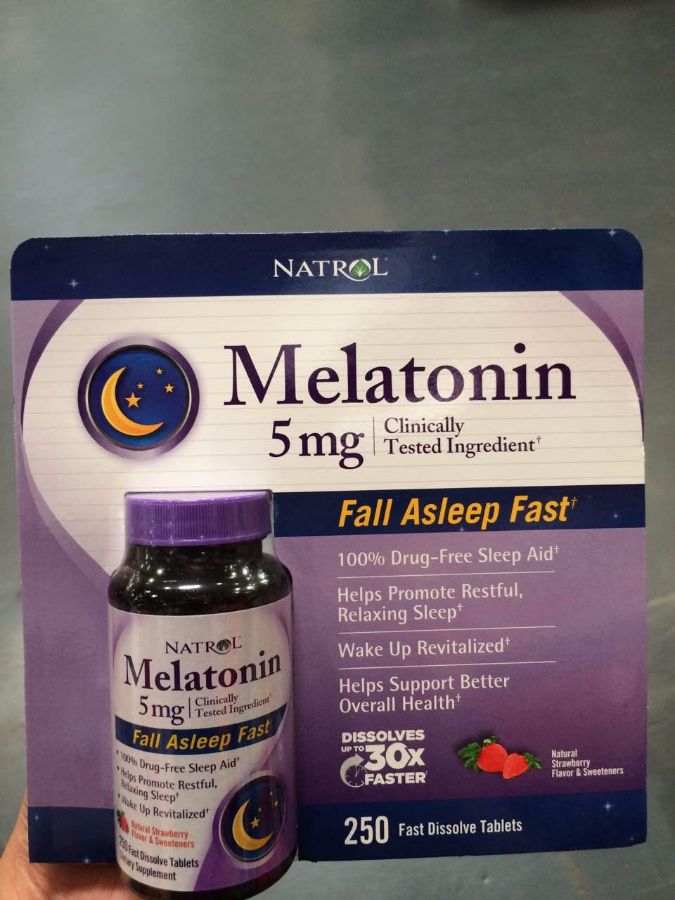 natrol 褪黑素 melatonin 5mg*250片 助睡眠 改善睡眠
